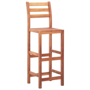 Scaune de bar, 2 buc., lemn masiv de acacia - Img 2