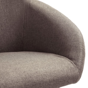 Scaune de bucătărie, 4 buc., gri taupe, material textil - Img 6