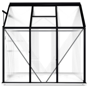Seră cu cadru de bază, antracit, 3,61 m², aluminiu - Img 6