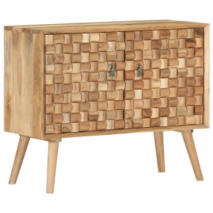 Servantă, 75 x 35 x 65 cm, lemn masiv de acacia - Img 12