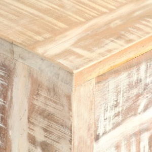 Servantă, alb, 73 x 30 x 75 cm, lemn masiv de acacia - Img 2