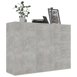 Servantă, gri beton, 105 x 30 x 75 cm, PAL - Img 3