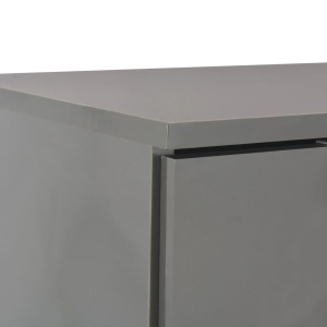 Servantă, gri foarte lucios, 107 x 35 x 76 cm - Img 6