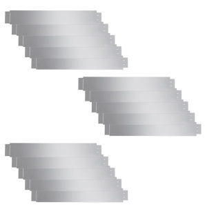 Set 15 separatoare flexibile pentru gazon, oțel galvanizat, 100 x 15cm - Img 2