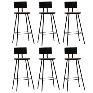 Set de bar, 7 piese, lemn masiv reciclat - Img 12