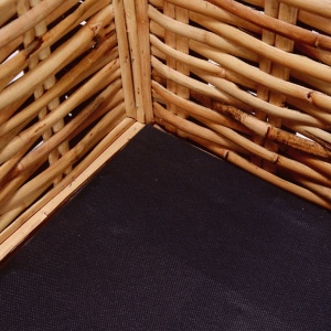 Set de canapele de grădină cu perne, 2 piese, ratan natural - Img 2