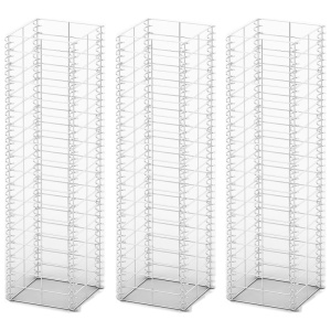 Set gabioane, 3 buc, sârmă galvanizată, 25 x 25 x 100 cm - Img 2