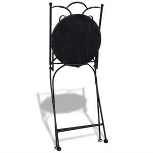 Set mobilier bistro, 3 piese, roșu teracotă, plăci ceramice - Img 9