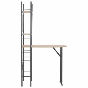 Set mobilier bucătărie, suport depozitare, 3 piese, MDF și oțel - Img 8