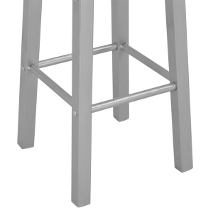 Set mobilier de bar, 3 piese, negru, lemn și oțel - Img 11