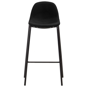 Set mobilier de bar, 5 piese, negru, material textil - Img 6
