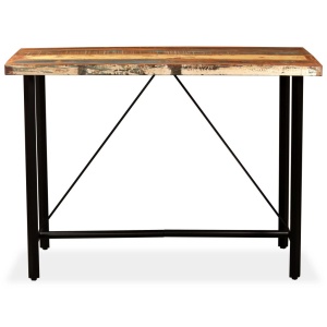 Set mobilier de bar, 7 piese, lemn masiv reciclat - Img 3