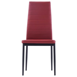 Set mobilier de bucătărie, 7 piese, roșu vin - Img 7