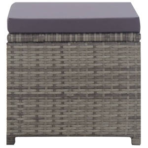Set mobilier de exterior 13 piese antracit poliratan și acacia - Img 12