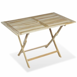 Set mobilier de exterior, 5 piese, lemn masiv de tec - Img 2