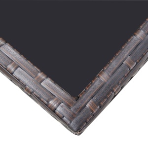 Set mobilier de exterior cu perne, 11 piese, maro, poliratan - Img 6