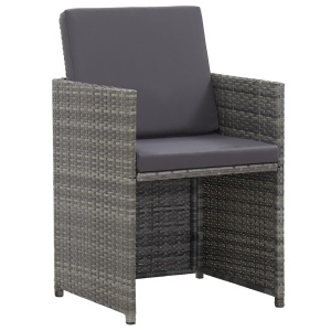 Set mobilier de exterior cu perne 17 piese antracit poliratan - Img 6