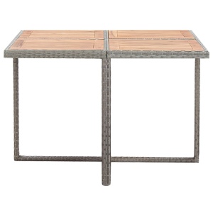 Set mobilier de exterior cu perne, 9 piese, antracit, poliratan - Img 7