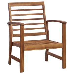 Set mobilier de grădină, 4 piese, lemn masiv de acacia - Img 4
