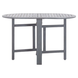 Set mobilier de grădină, 5 piese, gri, lemn masiv de acacia - Img 3