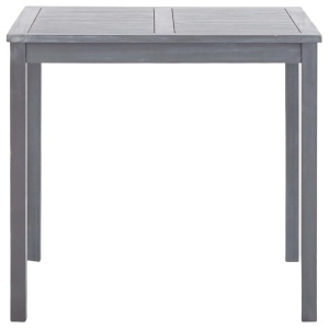 Set mobilier de grădină, 5 piese, gri, lemn masiv de acacia - Img 8