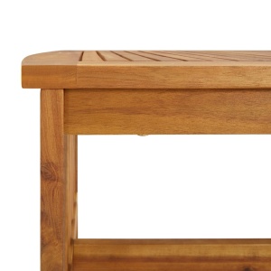 Set mobilier de grădină cu perne, 2 piese, lemn masiv de acacia - Img 7