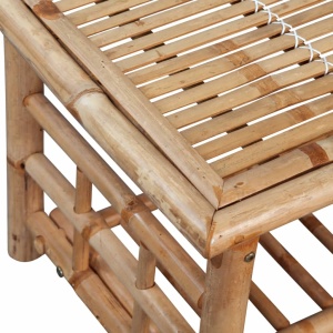 Set mobilier de grădină cu perne, 4 piese, bambus - Img 10