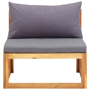 Set mobilier grădină cu perne, 6 piese, lemn masiv acacia - Img 6