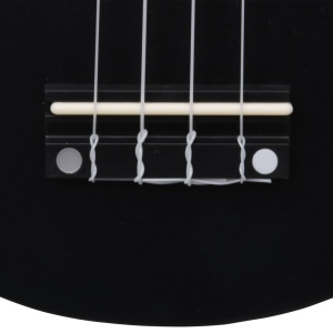 Set ukulele Soprano pentru copii, cu husă, negru, 23" - Img 9