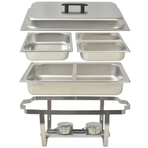 Set vase incălzire mâncare, 3 piese, oțel inoxidabil - Img 6