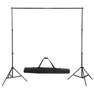 Sistem de suport fundal, 300 x 300 cm, alb - Img 2