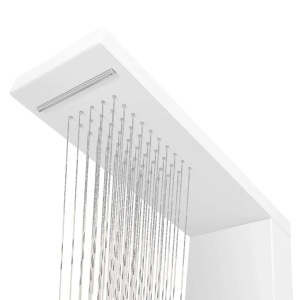 Sistem panel de duș din aluminiu, alb mat - Img 4