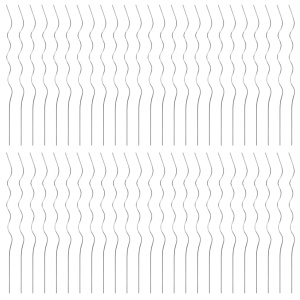 Spirale pentru suport plante, 50 buc, 110 cm, oțel galvanizat - Img 3