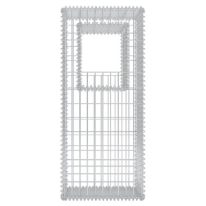 Stâlp coș gabion/jardinieră, oțel, 50 x 50 x 120 cm - Img 7
