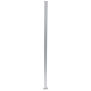 Stâlpi de gard, 3 buc., 185 cm, aluminiu - Img 2