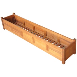 Strat inălțat de grădină, 150x30x25 cm, lemn de acacia - Img 3