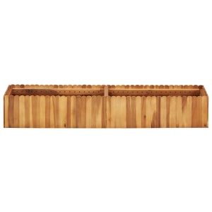Strat inălțat de grădină, 150x30x25 cm, lemn masiv de acacia - Img 2