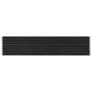 Strat inălțat de grădină antracit 320x40x45 cm oțel galvanizat - Img 3