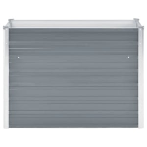 Strat inălțat de grădină, gri, 100x40x77 cm, oțel galvanizat - Img 4