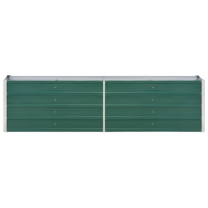 Strat inălțat de grădină verde 240 x 40 x 45 cm oțel galvanizat - Img 3
