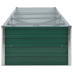 Strat inălțat de grădină, verde, 320x80x45 cm oțel galvanizat - Img 7