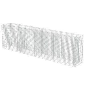 Strat inălțat gabion, 360 x 50 x 100 cm, oțel galvanizat - Img 2