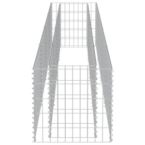Strat inălțat gabion, 360 x 50 x 50 cm, oțel galvanizat - Img 5