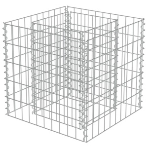 Strat inălțat gabion, 50 x 50 x 50 cm, oțel galvanizat - Img 2