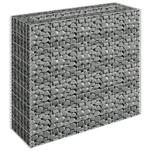 Strat inălțat gabion, 90 x 30 x 90 cm, oțel galvanizat - Img 3