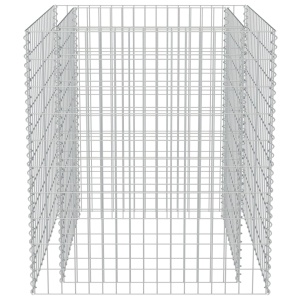 Strat inălțat gabion, 90 x 90 x 100 cm, oțel galvanizat - Img 7
