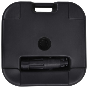 Suport de umbrelă, negru, 24 L, umplere cu nisip/apă - Img 4