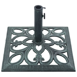 Suport de umbrelă, verde, 12 kg, fontă, 49 cm - Img 4