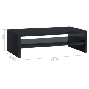 Suport monitor, negru extralucios, 42 x 24 x 13 cm, PAL - Img 5