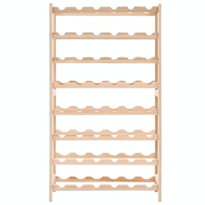 Suport sticle de vin, lemn de cedru, 57,5 x 28 x 102 cm - Img 3